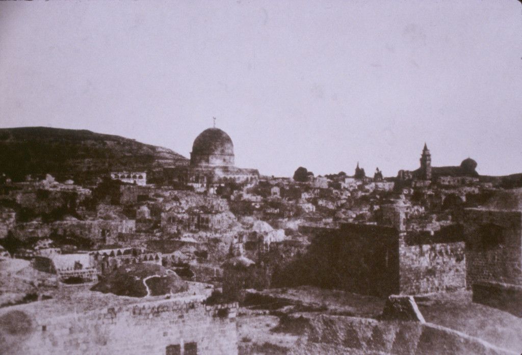 אחד הצילומים הראשונים של ירושלים במאה ה - 19