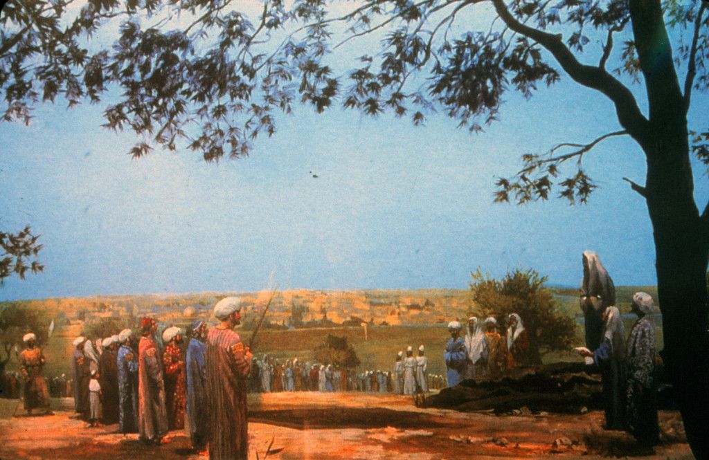 הטכס של ישיבת גאון יעקב במרומי הר הזיתים